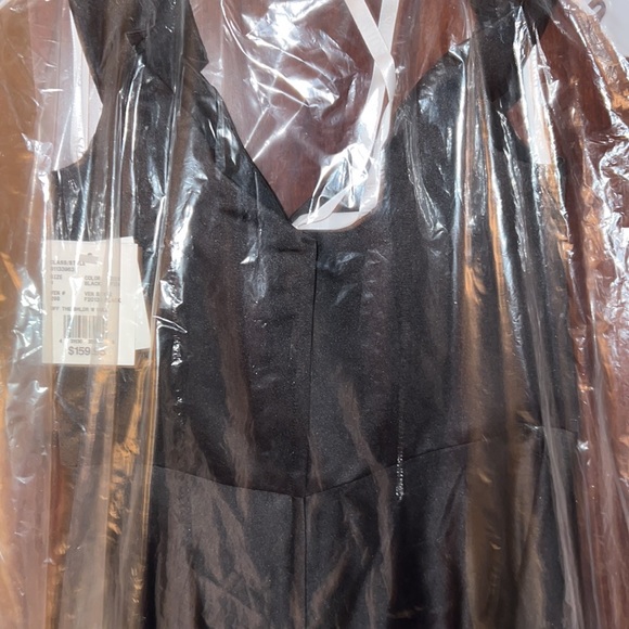 NBW satin black a-line dress from David’s Bridal - Picture 2 of 2